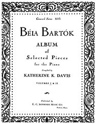Bela Bartok Album for Piano, Volume I