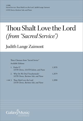 Sacred Service: Thou Shalt Love the Lord