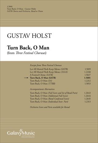 Three Festival Choruses: Turn Back, O Man