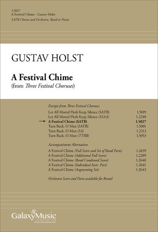 Three Festival Choruses: A Festival Chime (Choral Score)