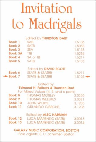 Invitation to Madrigals, Book 7