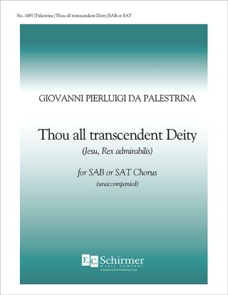 Thou All-transcendant Deity