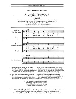 A Virgin Unspotted