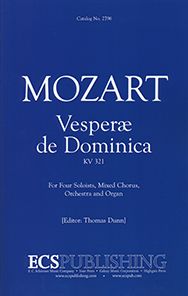 Vesperae de Dominica, K.321 (Choral Score)