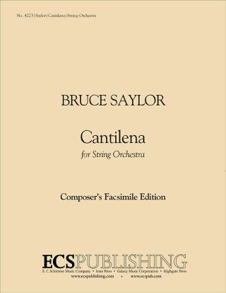 Cantilena for String Orchestra (Additional Full Score)