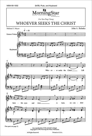 Whoever Seeks the Christ