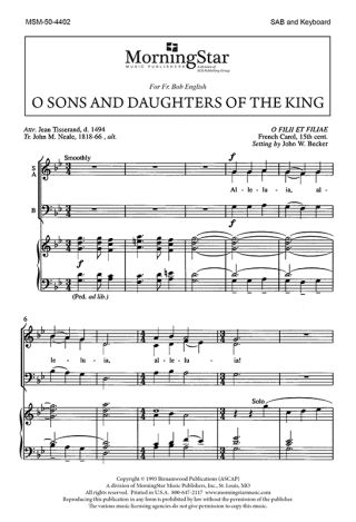 O Sons and Daughters of the King