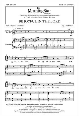 Be Joyful in the Lord