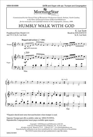 Humbly Walk with God (Choral Score)