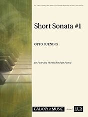 Short Sonata #1 for Flute and Harpsichord (or Piano)