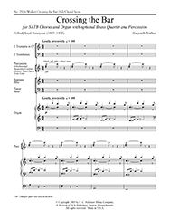 Love Was My Lord and King!: 3. Crossing the Bar (SATB Brass Version)