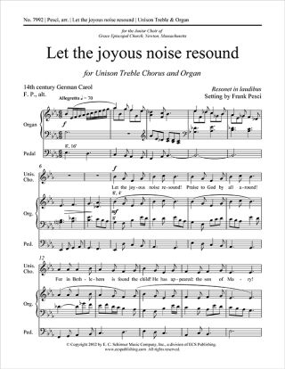 Let the joyous noise resound