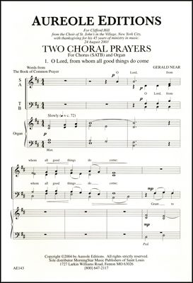 Two Choral Prayers