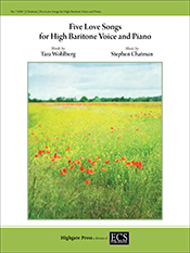 Stephen Chatman : Five Love Songs for High Baritone Voice and Piano : Solo : Songbook : 600313705816 : 7.0581