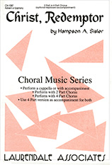Christ, Redemptor : SATB : Hampson A. Sisler : Hampson A. Sisler : Sheet Music : CH-1087