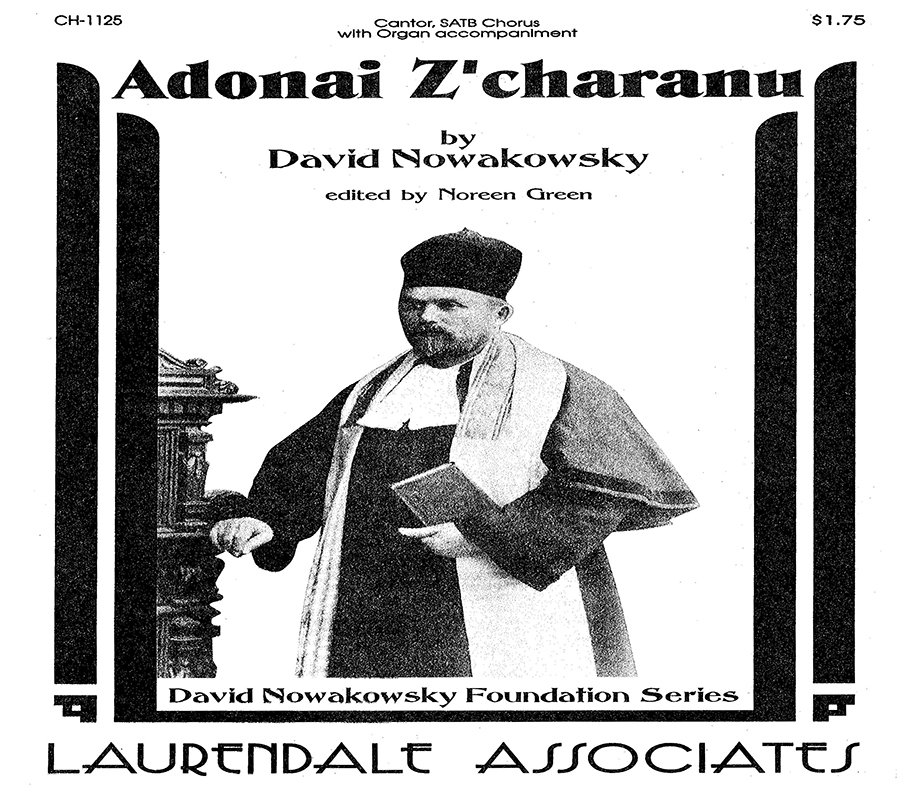 Adonai Z'charanu : SATB : David Nowakowsky : David Nowakowsky : Sheet Music : CH-1125